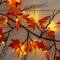 6ft. Pre-Lit Autumn Maple Artificial Fall Garland with 54 Warm White LED Lights